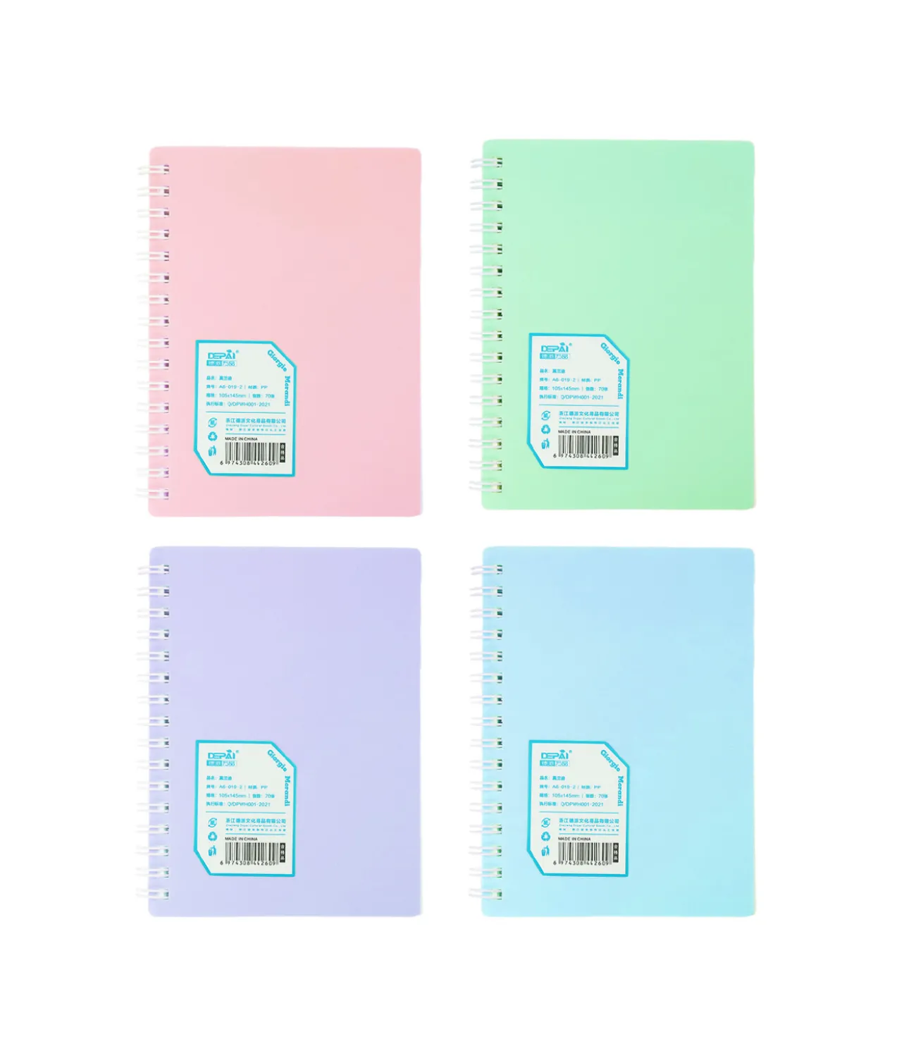 A6 Morandi Notebook Assorted