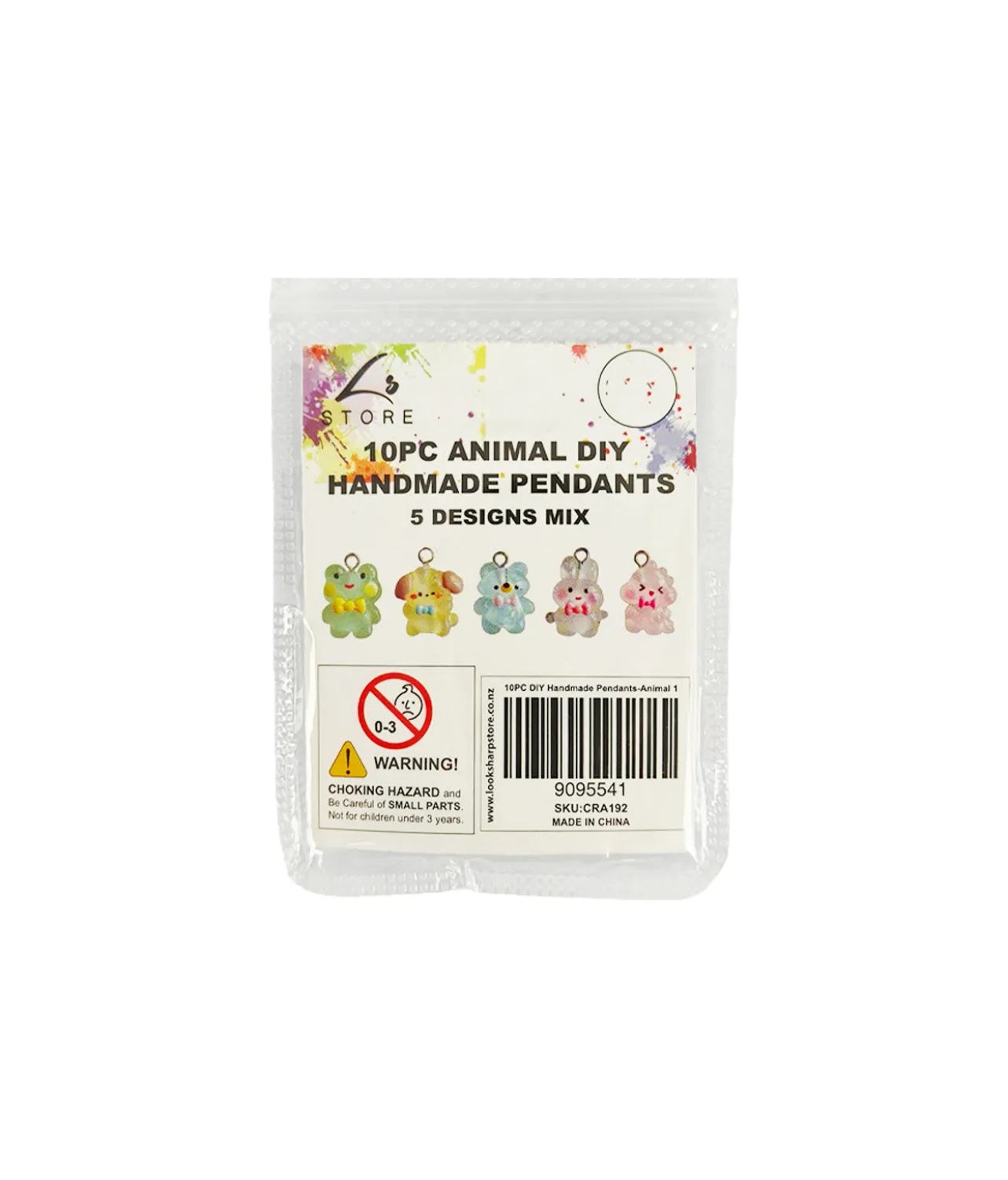 Animal DIY Handmade Pendants 10pc