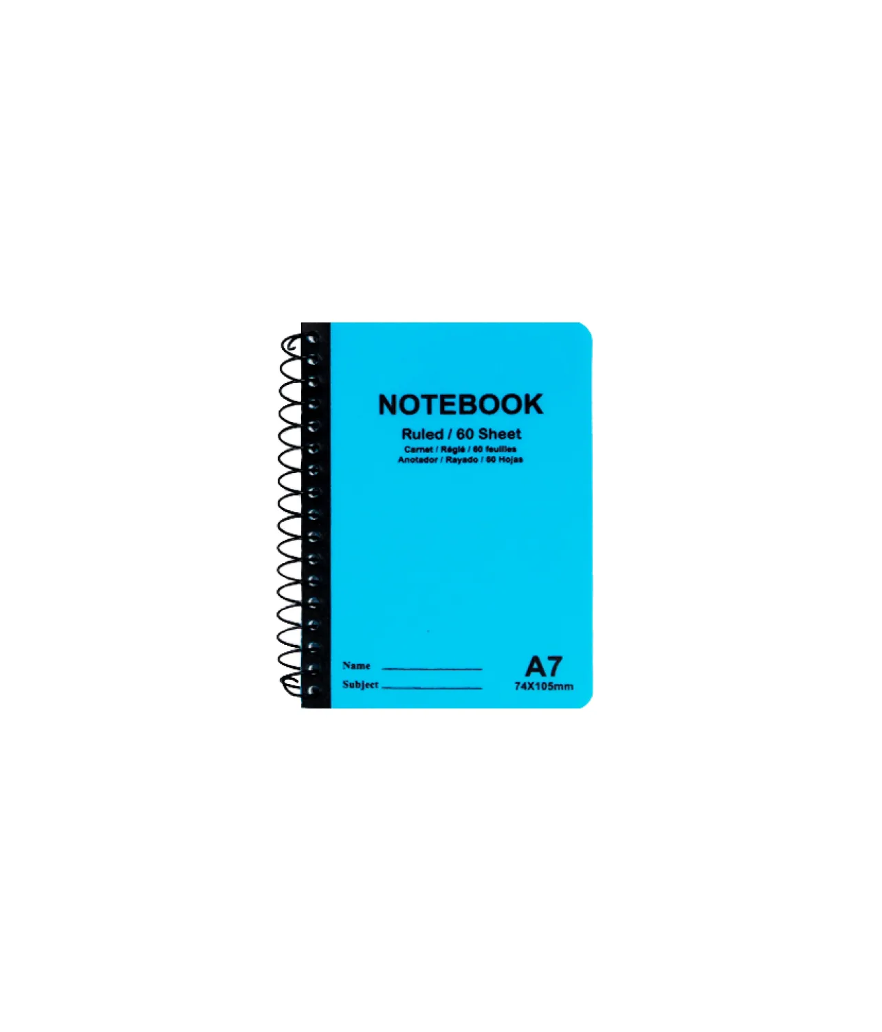 A7 Spiral Notebook Assorted