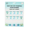 Baby Boy Hot Stamping Paper Banner 14×17.5cm