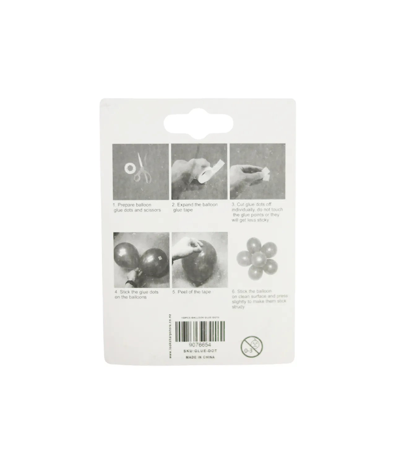 Balloon Glue Dots 100pc