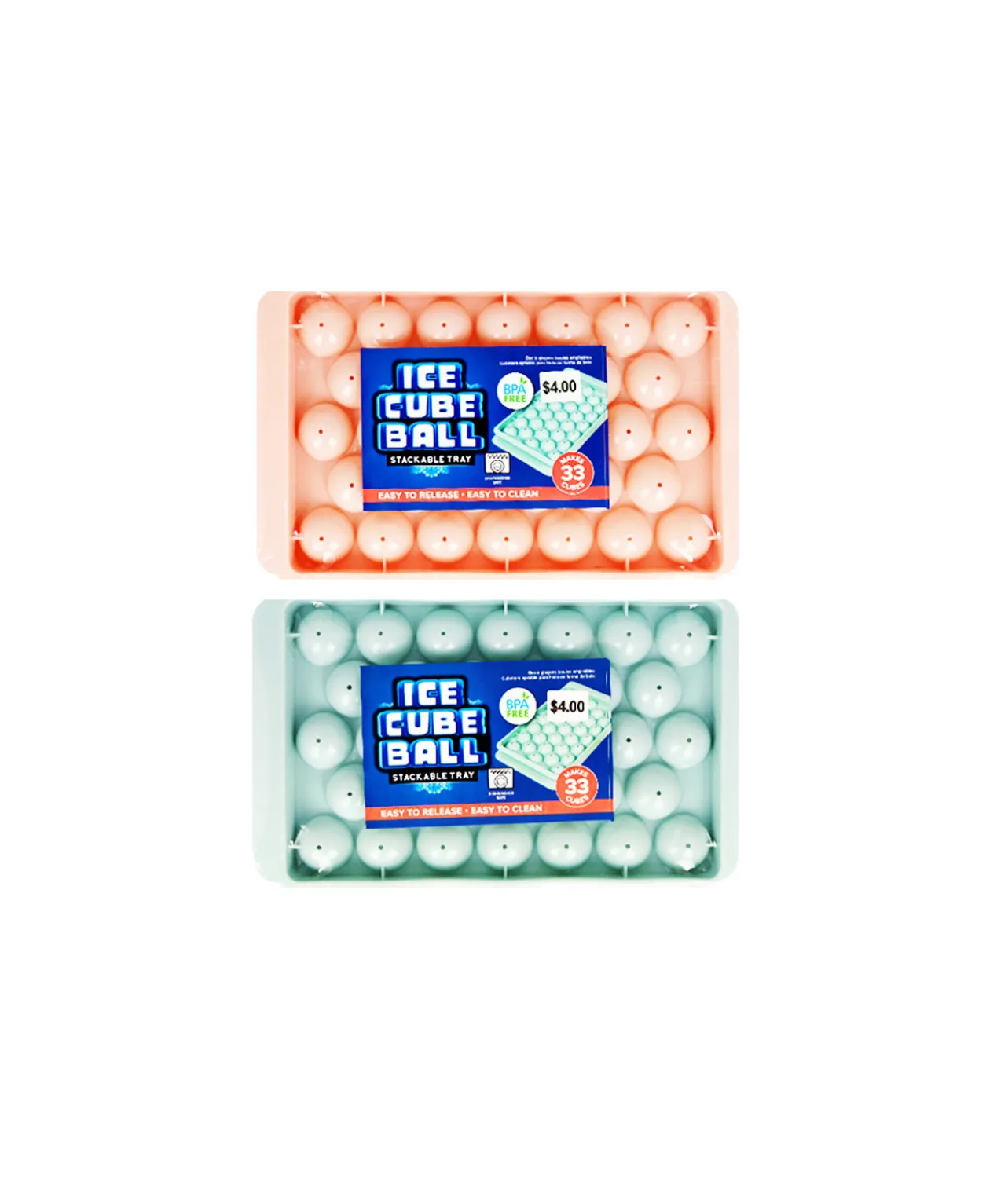 Ball Shape Ice Cube Tray Assorted