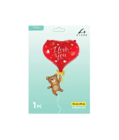 Bear With I love You Foil Balloon 42x69cm