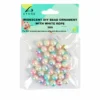 Big Iridescent Pearl DIY Bead Ornament With White Rope 30g