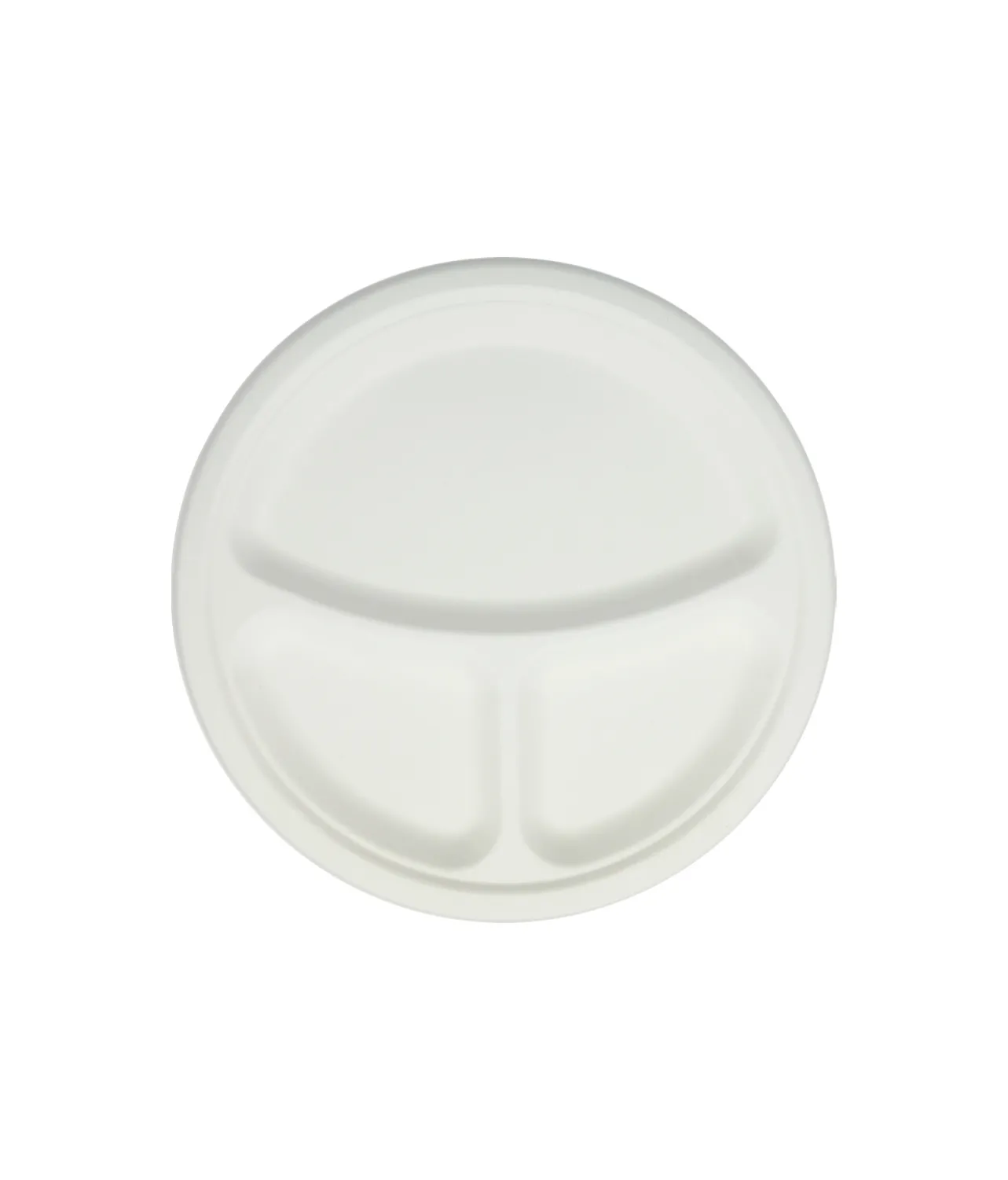 Biodegradable 3 Compartment Plate 10in 25pc