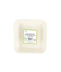 Biodegradable Tray 153x153x24mm 25pc