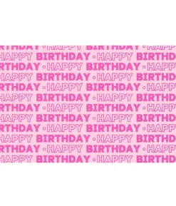 Birthday Wrapping Paper Pink/Blue Assorted 70cm x 5m