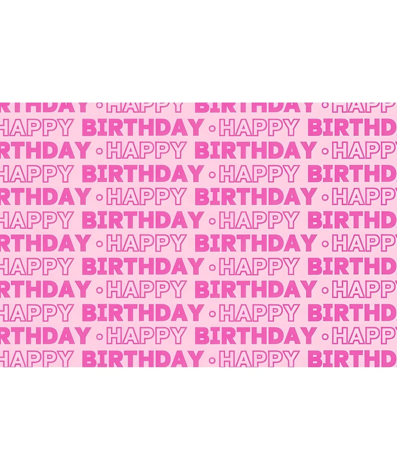 Birthday Wrapping Paper Pink/Blue Assorted 70cm x 5m
