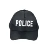 Black Adult Police Cap