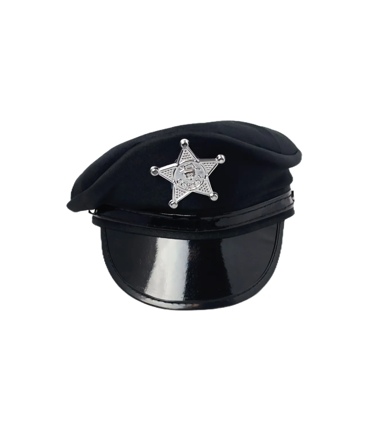Black American Police Hat
