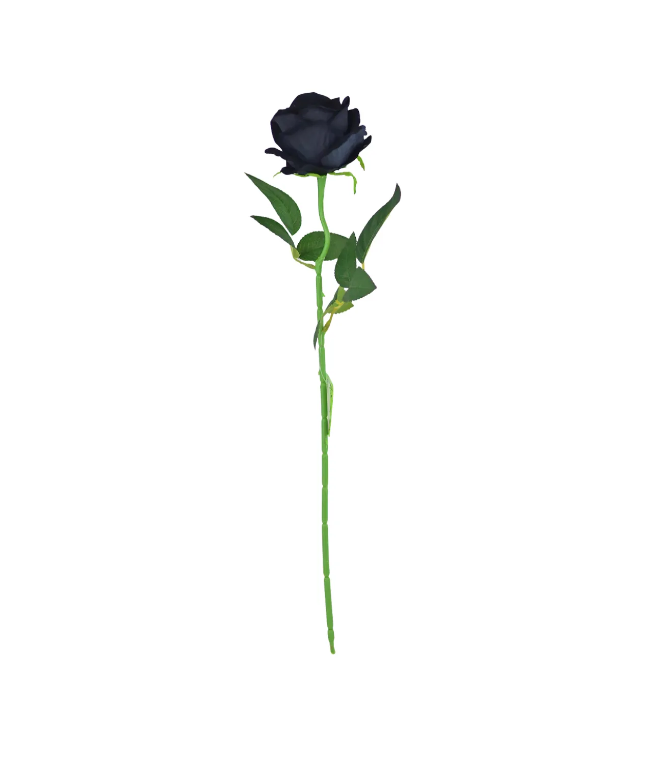 Black Artificial Velvet Rose 51cm