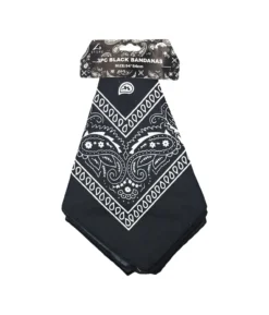 Black Bandanas 54x54cm 3pc