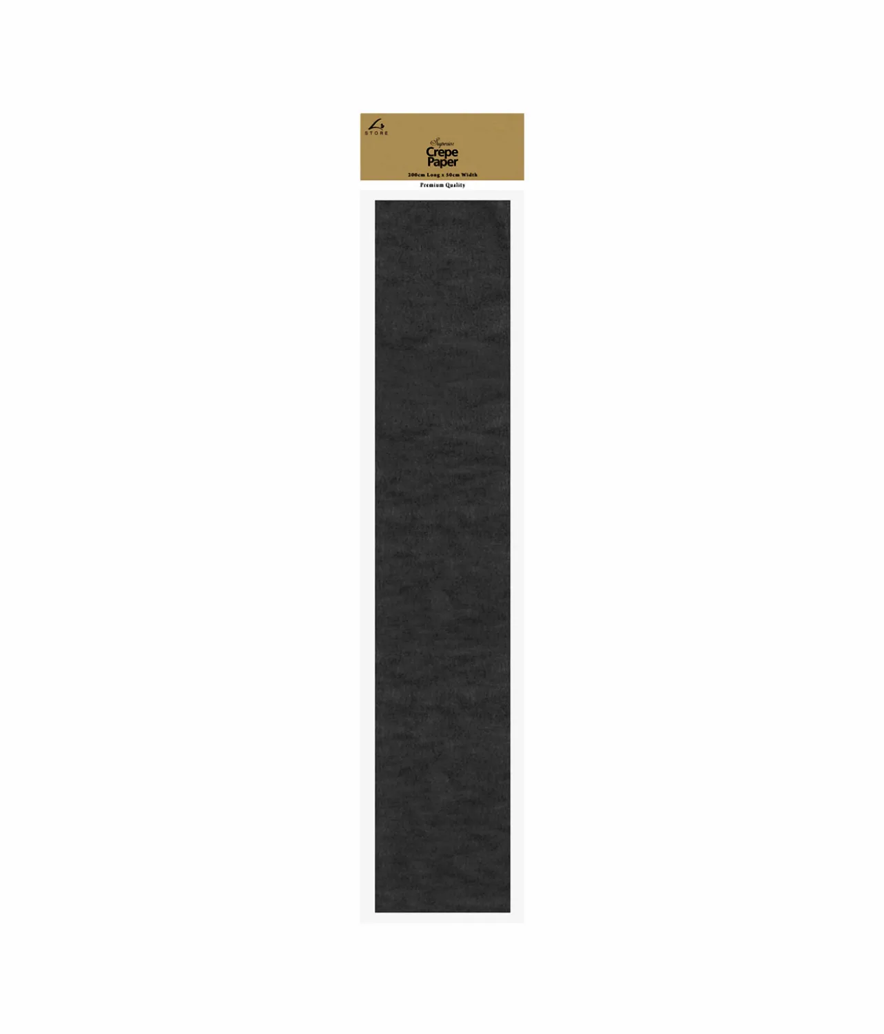 Black Crepe Paper 200x50cm