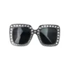 Black Diamante Party Glasses