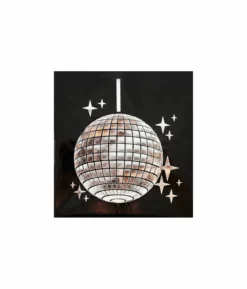 Black Disco Napkins 20pc