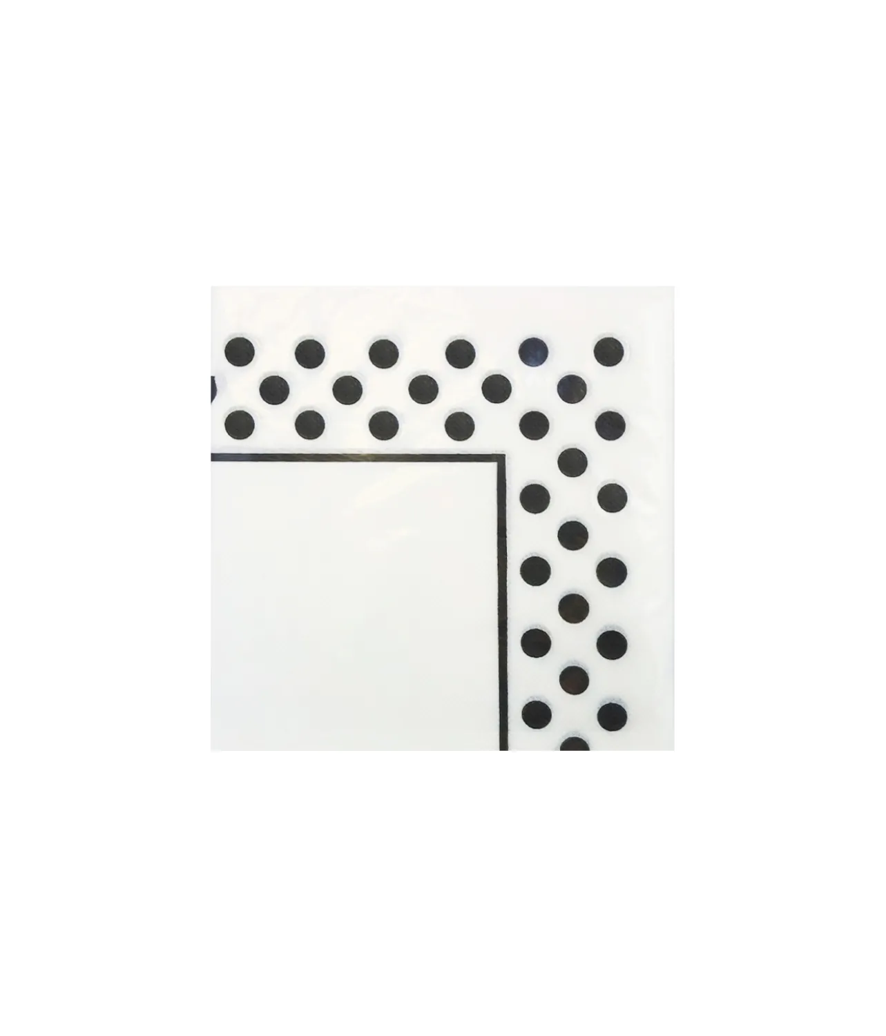Black Dots Napkins 1py 100pc 30 x 30cm