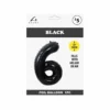 Black Foil Number Balloon 6