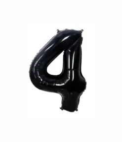Black Foil Number Balloon 4
