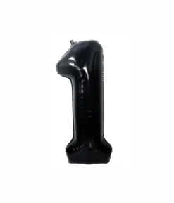 Black Foil Number Balloon 1