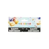 Black Happy Birthday Foil Banner 11 x 260 cm