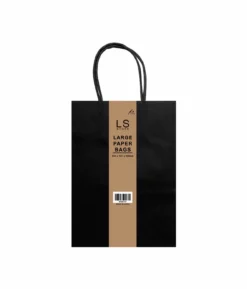 Black Large Paper Bag 2pcs