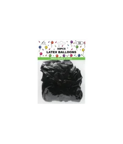 Black Latex Plain Balloons 5inch 50pk