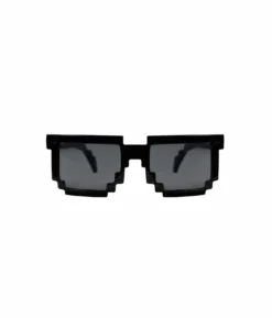 Black Pixel Party Glasses