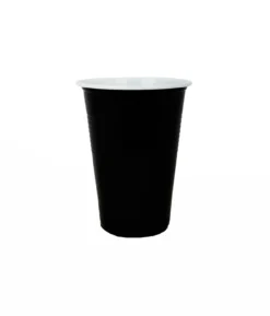Black PP Plastic Cups 16oz 25pk