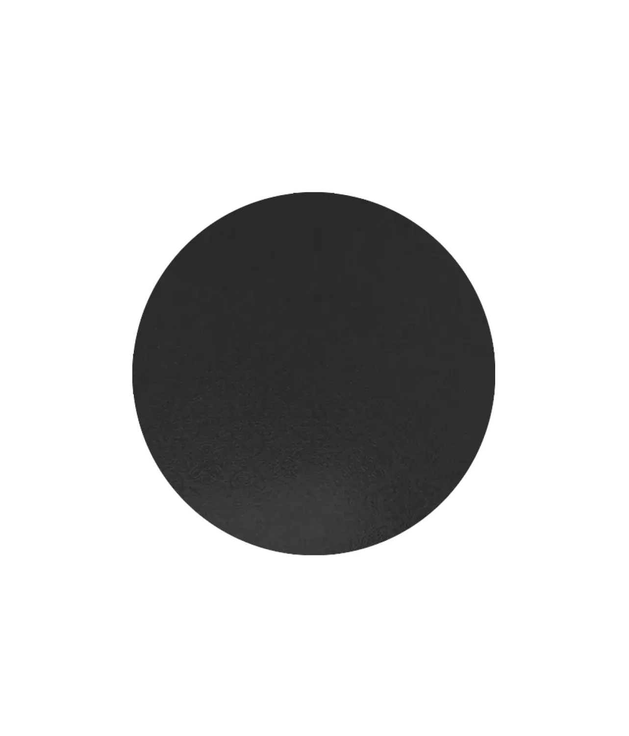 Black Round Masonite Cake Board 6in
