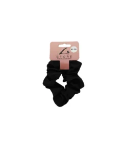 Black Satin Scrunchie 1pk