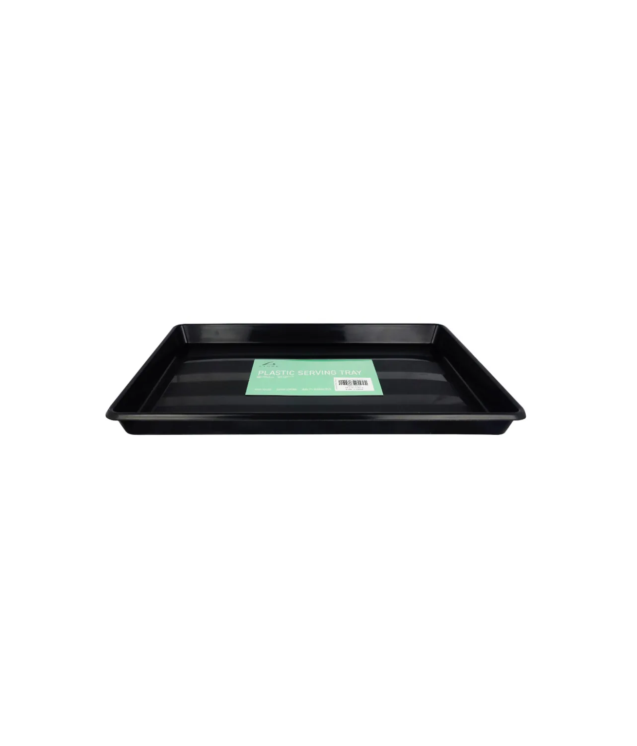 Black Square Serving Plastic Tray