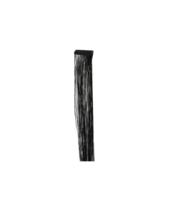 Black Tinsel Hair Extension Clip 1pc