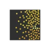 Black With Gold Dots Large Napkins 20pc