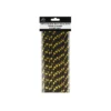 Black With Gold Dots Paper Straws 40pk