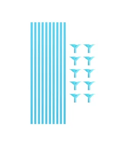 Blue Balloon Stick & Cup Set 12pk