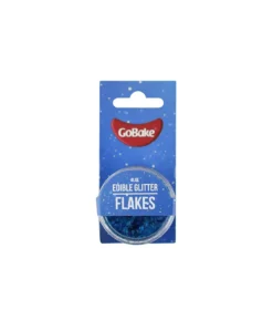 Blue Edible Glitter Flakes 2g