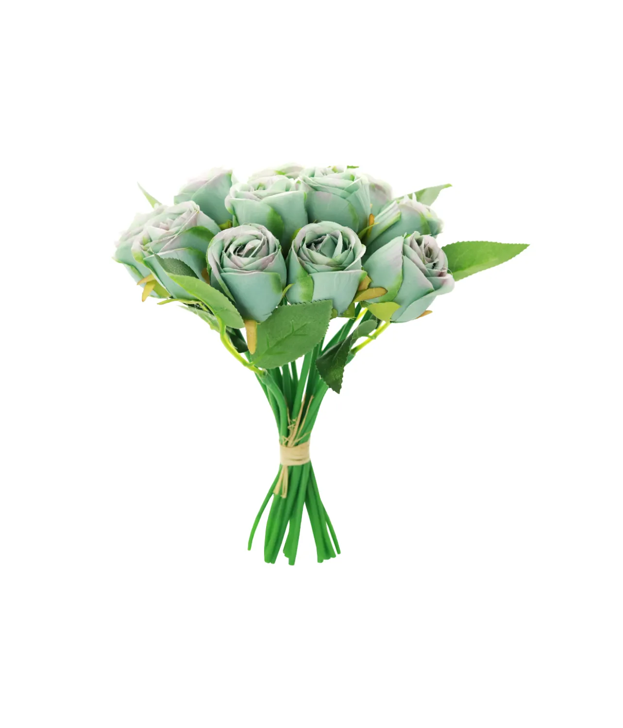 Blue Fragrance Rose 12 Head 24cm