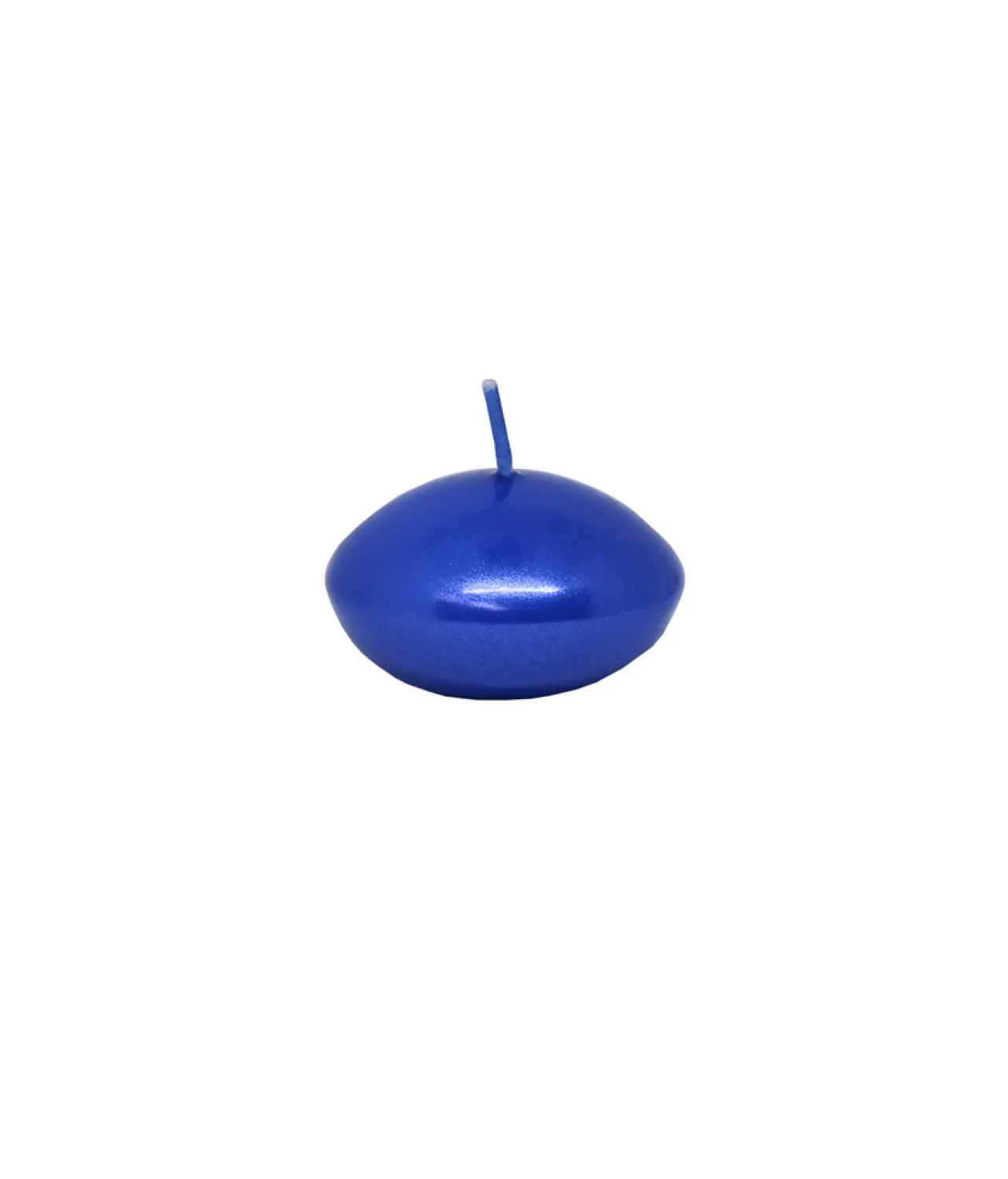 Blue Metallic Floating Candles 12pk