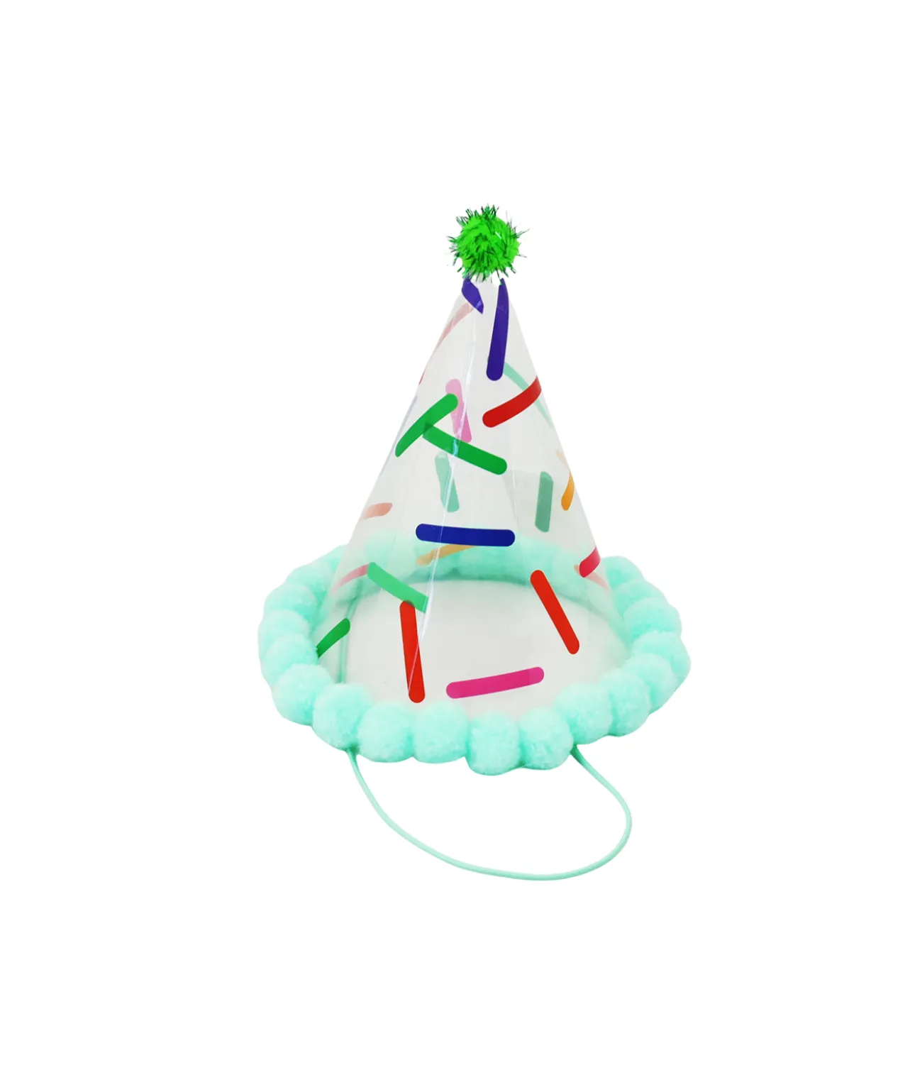 Blue Party PVC Clear Hat