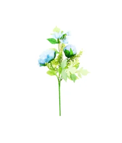 Blue Peony 2 Head 45cm