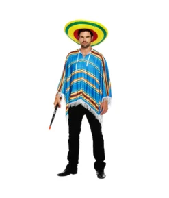 Blue Poncho Adult