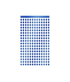 Blue Round Foil Backdrop 1x2m