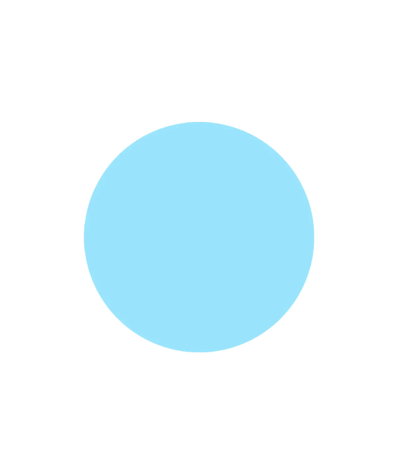 Blue Round Masonite Cake Board 10in