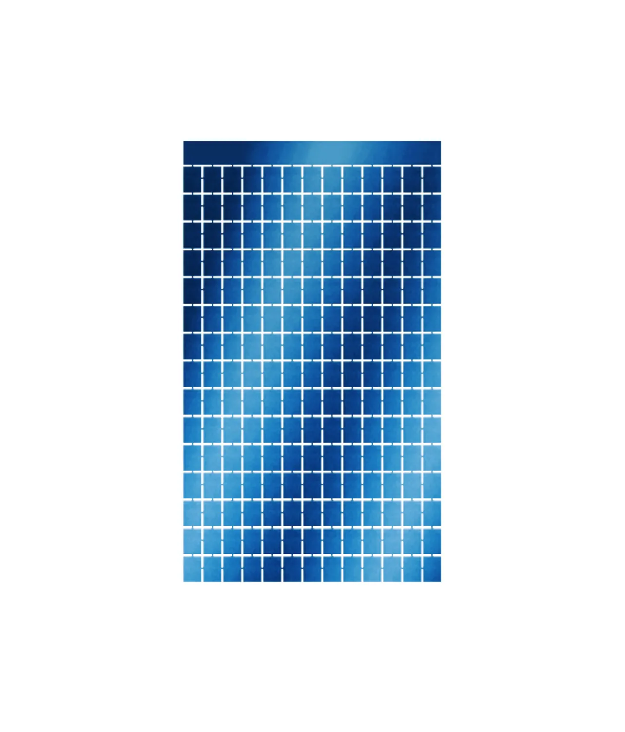 Blue Square Foil Backdrop 1x2m