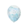 Blue Star Confetti Balloon 12inch 6pk