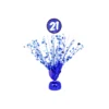 Blue 21st Birthday Table Centerpiece