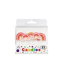 Boho Rainbow Candles 5pk