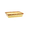 Bordered Bamboo Rectangle Basket 38x24x8cm