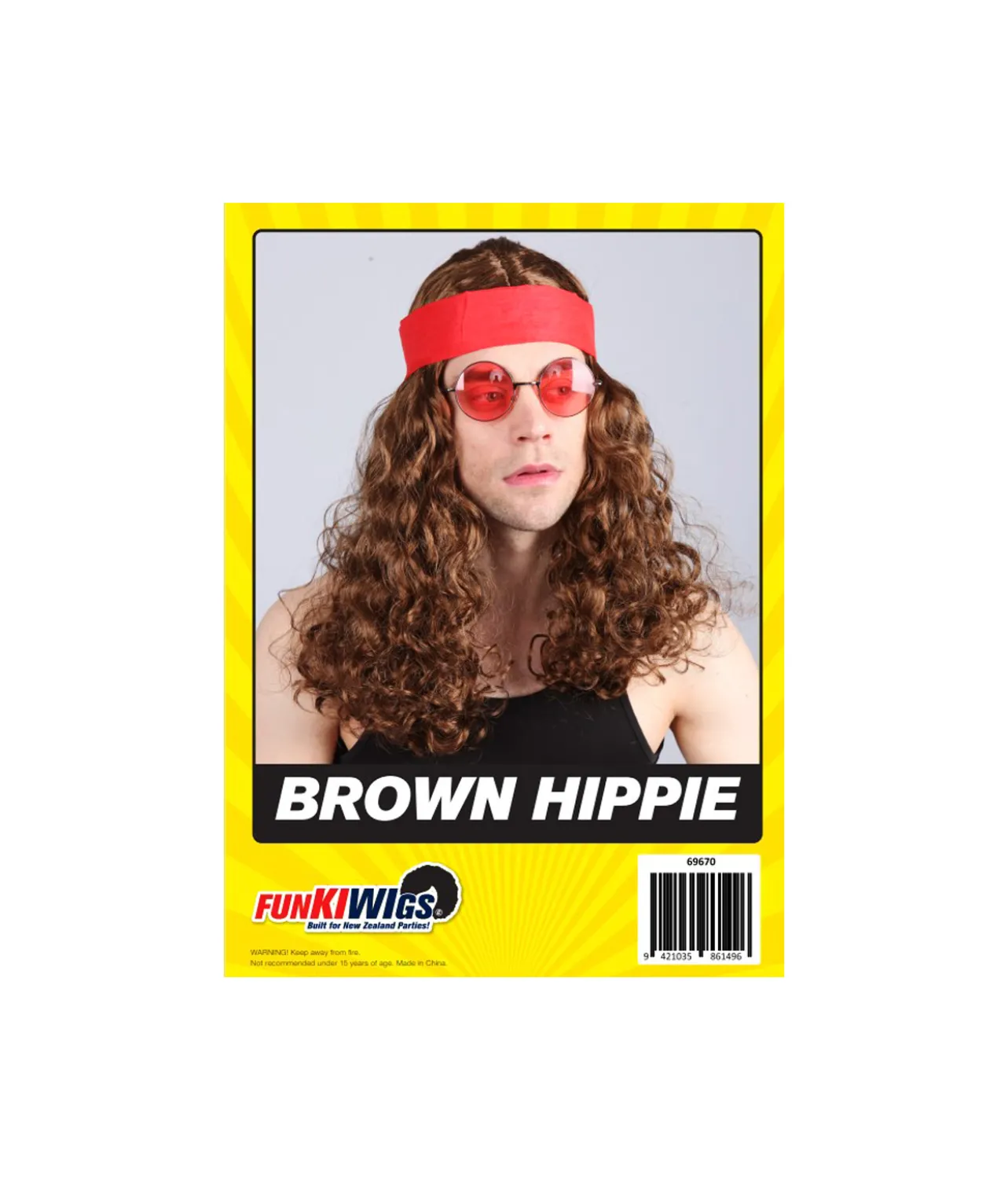 Brown Hippie Wig