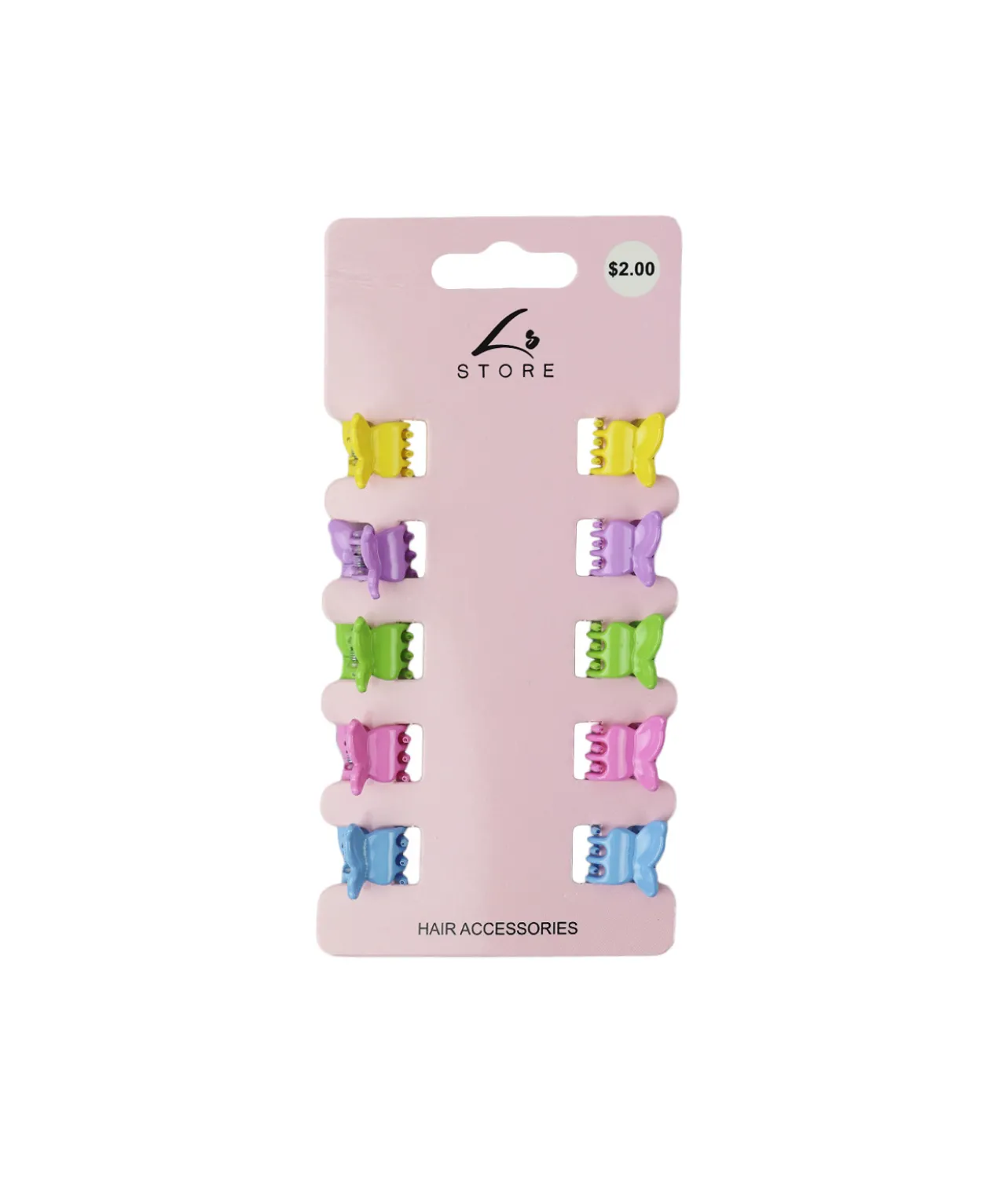 Butterfly Mini Claw Clip Set 10pk